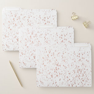 Rose Gold Spots File Folder