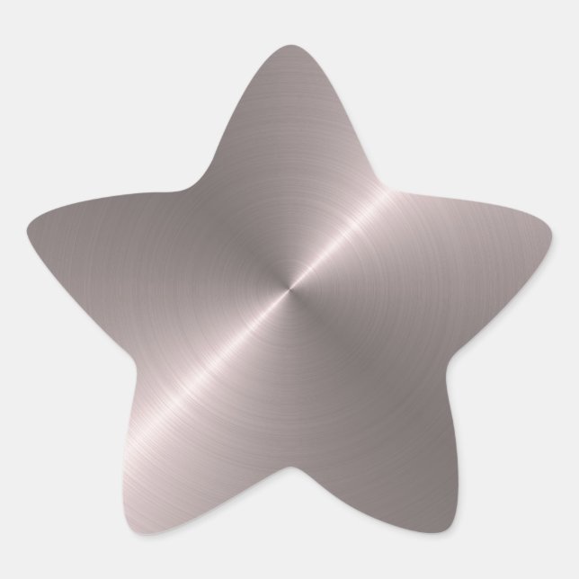 Rose Gold Star Sticker (Front)