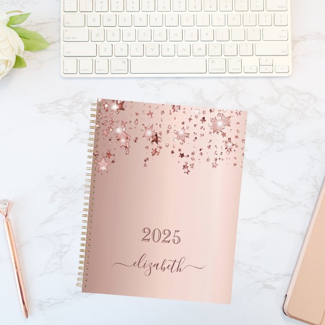 Rose gold stars blush pink 2026 planner (Creator Uploaded)