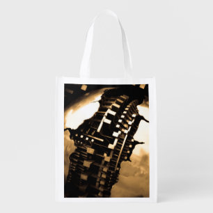 Rose Gold Steampunk Grocery Bag