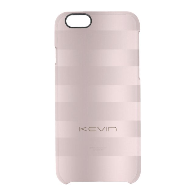 Rose-gold Stripes Pattern Uncommon iPhone Case (Back)