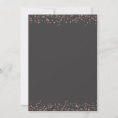 Rose Gold Surprise Birthday Party Invitation (Back)