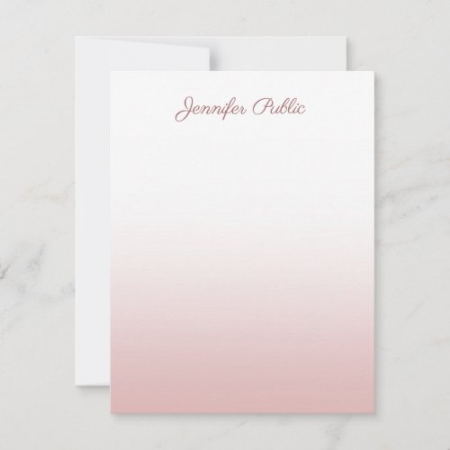 Rose Gold Template Calligraphy Script Name Modern