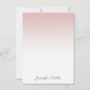 Rose Gold Template Handwriting Script Name Modern