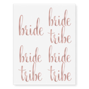 Rose gold temporary tattoos