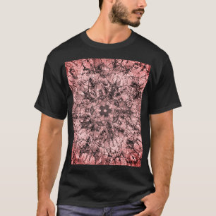 Rose Gold Texture Mandala Ornamental Drawing T-Shirt