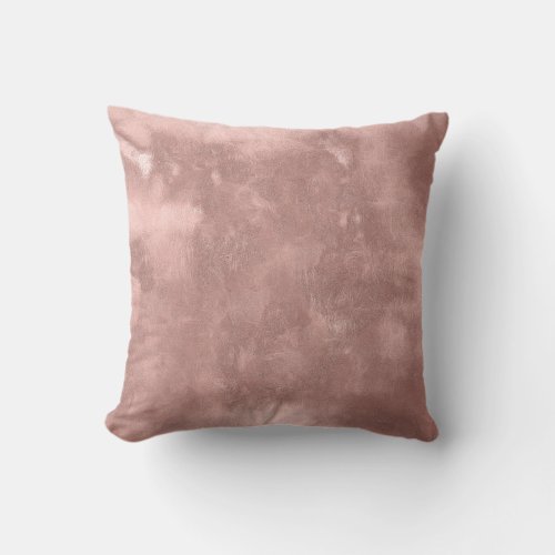 Rose Gold Texture Rustic Vintage Abstract Outdoor Pillow