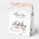 Rose Gold Thank You 21st Birthday Confetti White