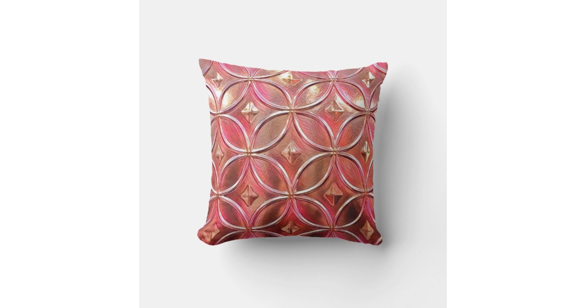 Rose Gold Throw Pillow Zazzle