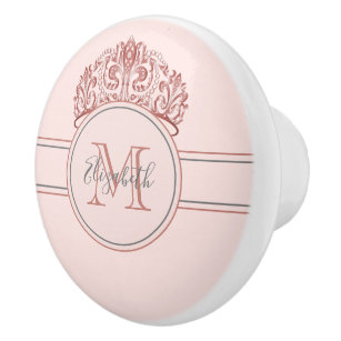 Unicorn Rose Ceramic Drawer Knob