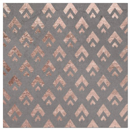 Rose gold  triangles chevron pattern geometric fabric