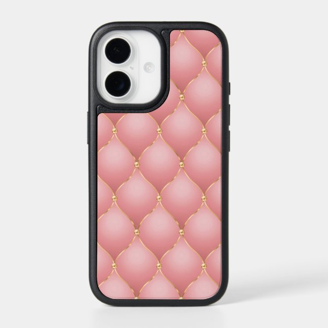Rose Gold Tufted iPhone Case (Back)