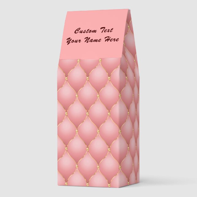 Rose Gold Tufted Roasted Coffee with Custom Text (Back)