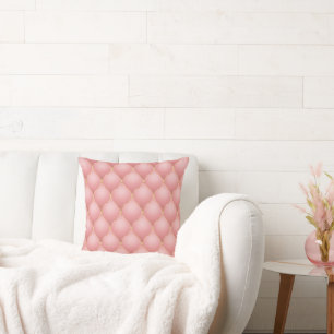 Rose Gold Tufted Throw Pillow