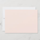 Rose gold typography blush pink graduation party invitation (Back)