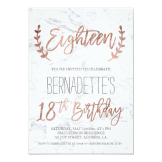 18 birthday invitation