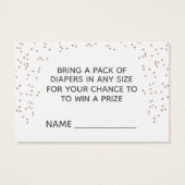Rose Gold Unicorn Princess Diaper Raffle (Back)