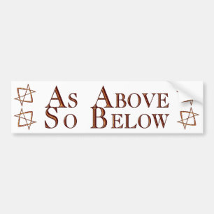 Rose Gold Unicursal Bumper Sticker