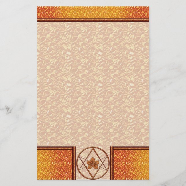 Rose Gold Unicursal Stationery (Front)