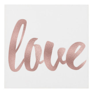Rose gold wall art