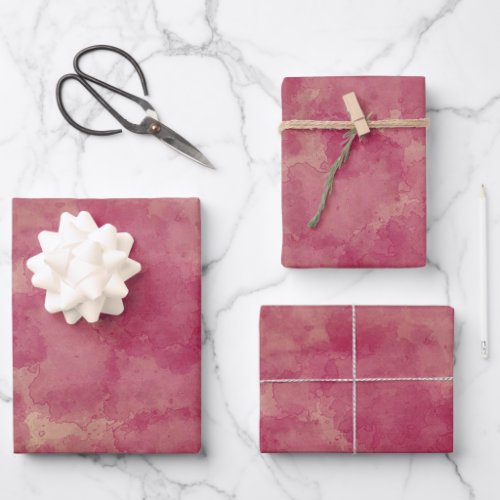 Rose Gold Watercolor Abstraction Wrapping Paper Sheets