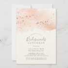 Rose Gold Watercolor Bridesmaids Luncheon