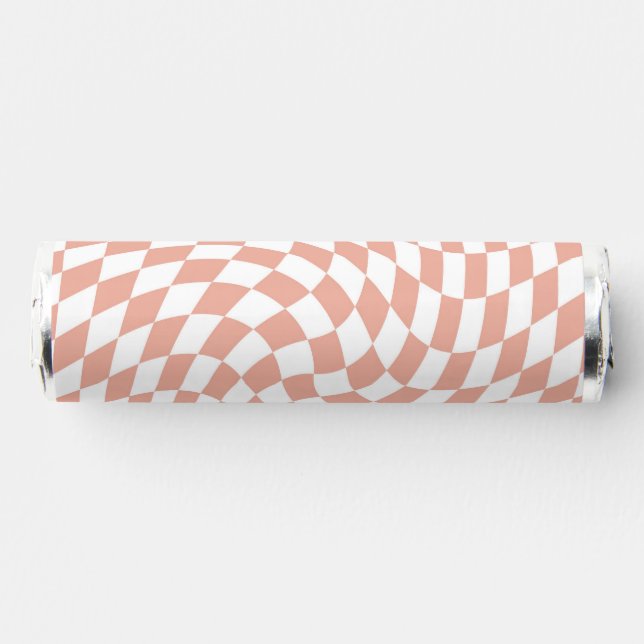 Rose Gold Wedding Collection Check Checkered    Breath Savers® Mints (Front)
