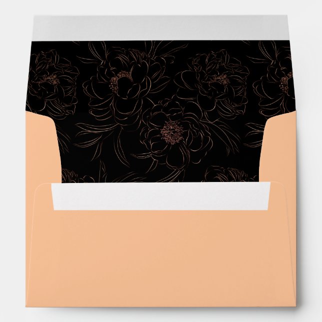 Rose Gold Wedding Envelope (Back (Bottom))
