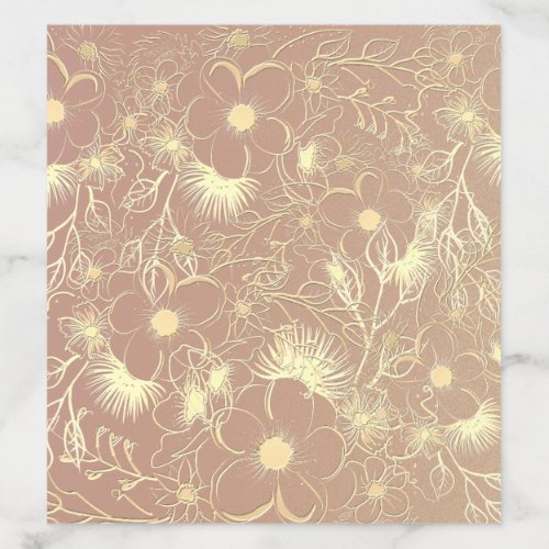 Rose Gold Wedding Envelope Liner