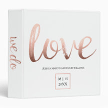 Rose Gold Wedding Organizer