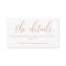 Rose Gold Wedding Website Enclosure Card