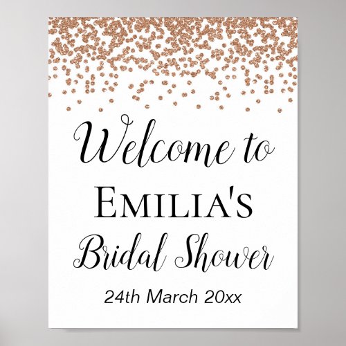 Rose Gold Welcome Sign _ Bridal  Baby Shower Sign