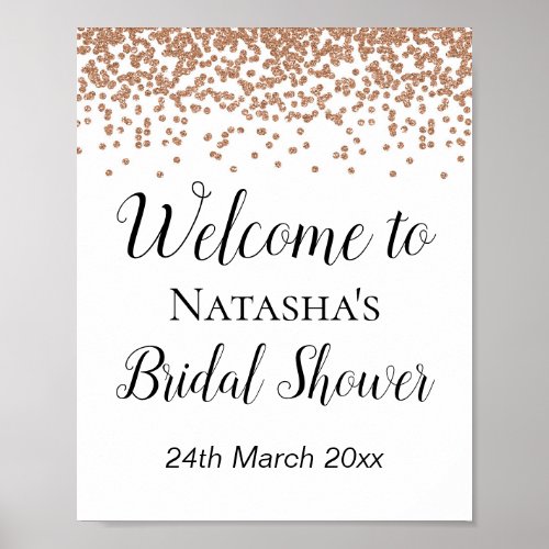 Rose Gold Welcome Sign _ Bridal  Baby Shower Sign