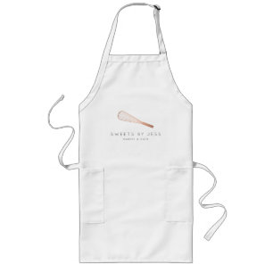 Rose Gold Whisk Bakery Long Apron