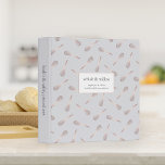 Rose Gold Whisk Employee & Client Safety Procedure 3 Ring Binder<br><div class="desc">Getting ready to reopen with a whole new set of guidelines? Organize your small business or company Covid-19 health and safety policies and procedures in elegant branded binder for your bakery, pastry chef service, or catering company. Binder features a soft pastel grey cover adorned with a faux rose gold foil...</div>