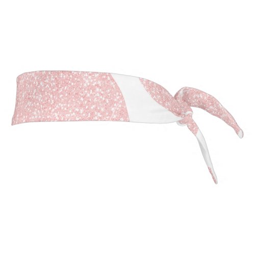 Rose Gold white Large Cow Spots Animal Pattern Tie Headband