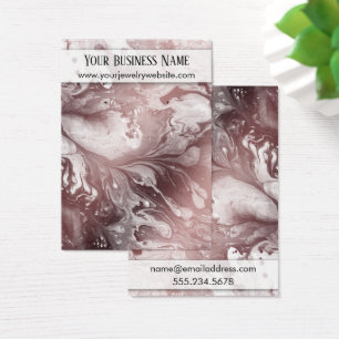Rose Gold & White Marbled Earring Display Cards