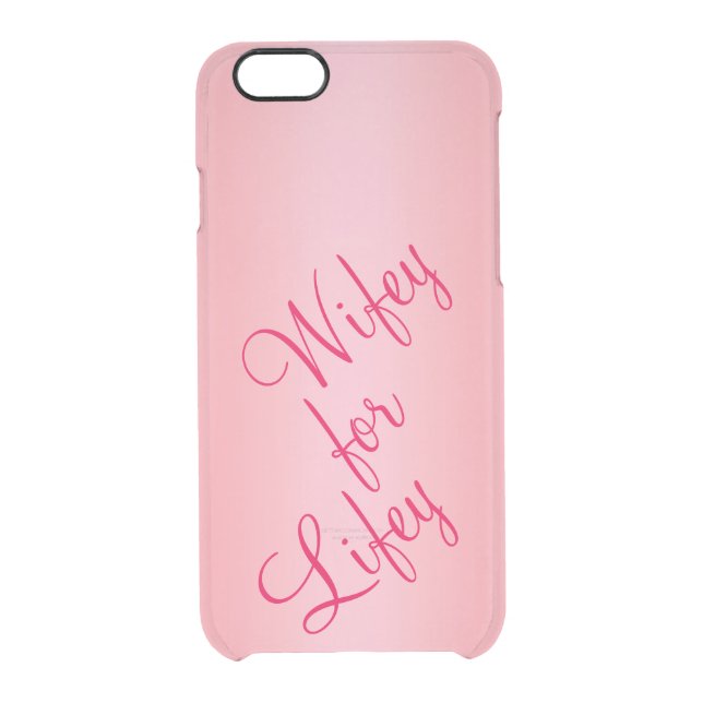 Rose Gold Wifey for Lifey iPhone 6/6s Case (Back)
