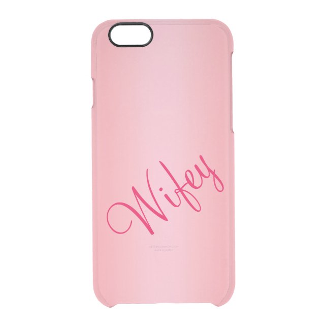 Rose Gold Wifey iPhone 6/6s Case (Back)