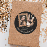 Rose Gold Womens Birthday Thank You Classic Round Sticker<br><div class="desc">This Rose Gold Womens Birthday Thank You sticker will be perfect to apply to your party favors! This design is great for any woman celebrating a special day featuring champagne and high heels. Celebrate in glamour for a 21st birthday,  30th birthday,  40th birthday,  50th birthday and more!</div>