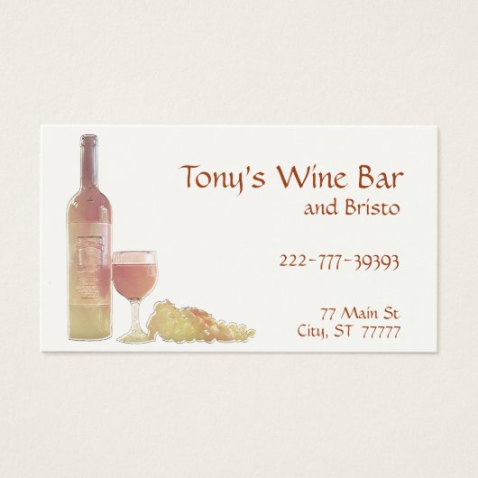 Rose Grape Wine Template (Front)