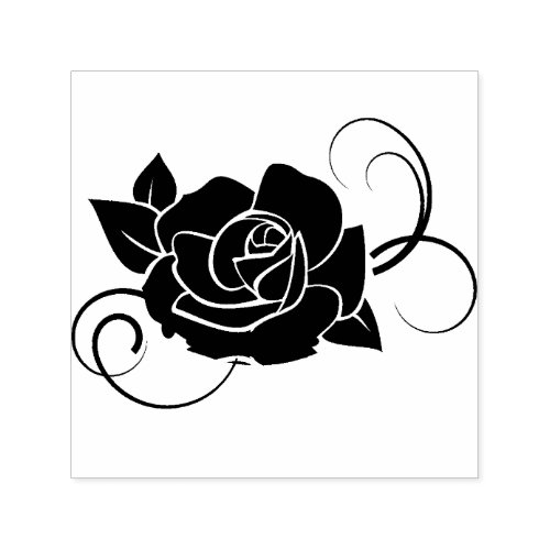 rose_graphic_flower_deco self_inking stamp