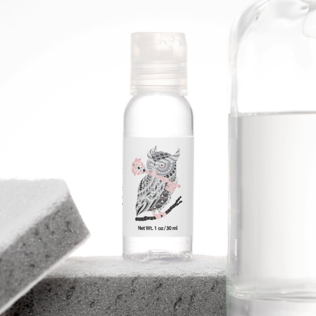 Rose Great Horned Owl Hand Sanitizer (Insitu)