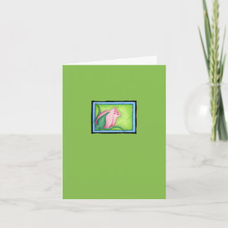 Rose green Note Card