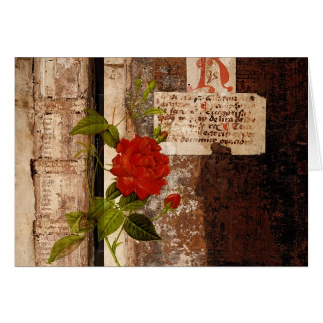 Rose Grunge Cards (Front Horizontal)