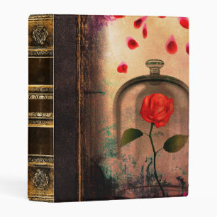Rose Grunge Fairytale Antique Book Mini Binder