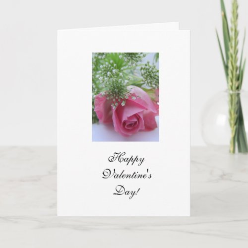 Rose Happy Valentines Day Holiday Card