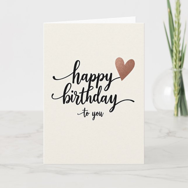 Rose Heart Celebration Card (Front)