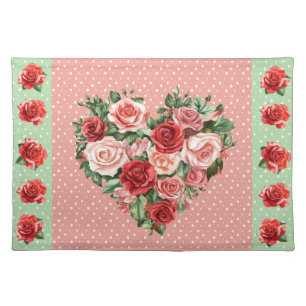 Rose Heart Cloth Placemat