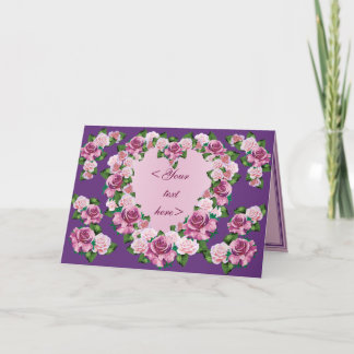 ROSE HEART CUSTOM CARD